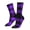 2 Black-2, variant on Purple Buffalo Plaid Print Adult Socks for Men & Women,Calf Socks, Ankle Socks,Boots Socks,Breathable Casual Sock,Unisex Crew Socks