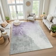 thumbnail image 7 of Addison Rugs Mayfield Premium Machine Washable Transitional Abstract Lavender Rectangle Rug, 3' x 5', 7 of 7