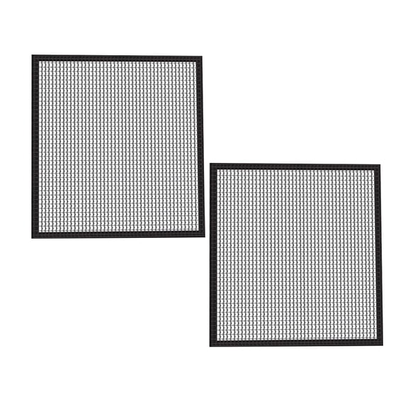 2pcs Reusable Non-stick Grid Grilling Mesh Mat Oven Pad for Indoor Outdoor BBQ Use
