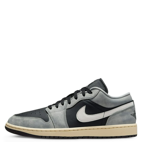 Men's Jordan 1 Low SE LT Smoke Grey/Black-Sail (HQ2010 012) - 12