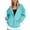 Light blue, variant on Certgust Hoodies Womens Oversized Sweatshirt with Hood and Zip Long Sleeve Casual Jacket with Pockets