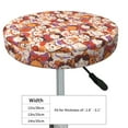 thumbnail image 4 of Naloa Maneki-Neko Cats Round Bar Stool Cushion Cover 12-14 inch, Fits Kitchen, Office, Restaurant Chairs - 14 inch, 4 of 7