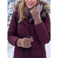 thumbnail image 6 of Gustave Womens Touchscreen Texting Gloves Winter Warm Thermal Fleece Lined Gloves Ladies Girls Windproof Driving Gloves, Khaki, 6 of 8