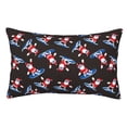 thumbnail image 1 of Fotbe Surfing Santa Funda de Almohada Decorativa Estilo Occidental, Lujo en Algodón, Fundas para Almohadas King, Cojín Estampado para Decoración del Hogar-14"x20", 1 of 6