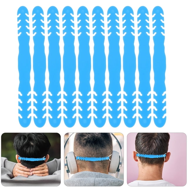 COOPHYA Dark Blue Mask Extenders 10Pcs Practical Silicone Hook for Anti-Slip Mask Use