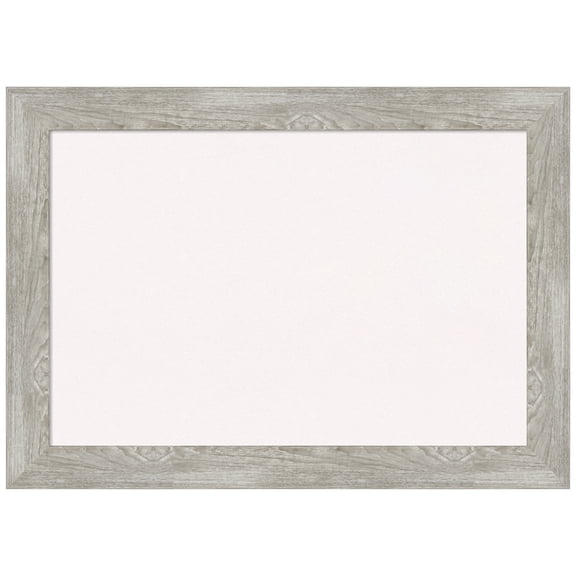 Amanti Art White Cork Board Framed Dove Greywash Bulletin Board 42 in. x 30 in.