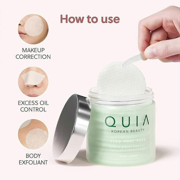 QUIA Zero Pore Pads, QUIA double-effect toner, exfoliates and reduces blackheads. | Walmart en línea
