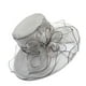 thumbnail image 2 of Flor Red Hilo Sombrero para el sol Playa Protector solar Sombrero para el sol Mujer Organza Sombrero de copa Wmkox8yii jkg5761, 2 of 2