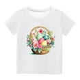 thumbnail image 2 of TIMIFIS T-Shirts Graphiques Garçons Filles Joyeuses Pâques T-Shirts Unisexes Enfants Col Rond Manches Courtes T-Shirts Enfants Mignons Œufs Imprimé Fleur T-Shirt, 11 Ans, 2 of 4