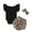 Black, variant on Fesfesfes Newborn Infant Baby Bodysuit Girl Solid Romper Bodytsuit Leopard Print Shorts Set Outfits