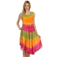 thumbnail image 5 of Sakkas Desert Sun Caftan Dress / Cover Up - Green / Orange - One Size, 5 of 6