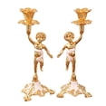 thumbnail image 2 of Candelabro de estilo europeo Zulema Soporte blanco Sujetavelas, 2 of 8