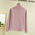 thumbnail image 4 of MeetoTime Hauts à Col Montant pour Femmes Automne Confortables Couleur Unie Manches Longues, 4 of 6