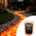 thumbnail image 6 of Luminous Garden Stones, Glowing Pebbles, Solar Powered Outdoor Landscaping Decorative Rocks, Waterproof Durable Resin Stepping Stones for Pathways and Aquariums, 6 of 8