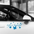 thumbnail image 5 of JoyMoreHome Car Decals,Car Accessories,Car Stickers,Life is Beautiful Decal,Car Rear View Mirror Sticker,Vinyl Car Decals,Used in Car Window Rearview Mirror, 5 of 6