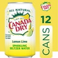 thumbnail image 2 of Canada Dry Lemon Lime Sparkling Seltzer Water, 12 fl oz, 12 Pack Cans, 2 of 11
