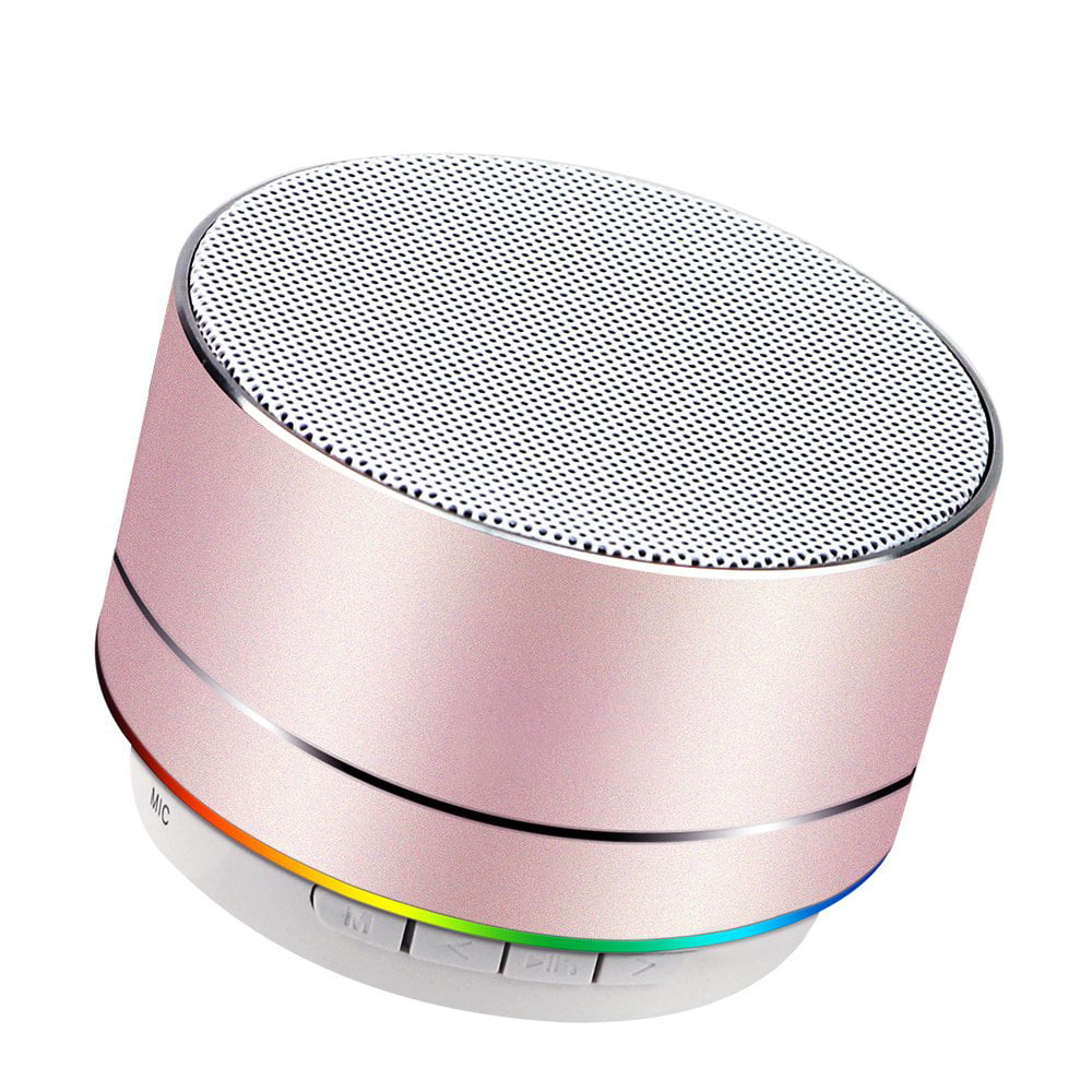 U-Disk Player Built-in Microphone SD/TF Card Slot Metal Portable Wireless Bluetooth Loudspeaker Ultra-high Definition Sound and bass Mini Stereo Outdoor Speaker 