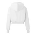thumbnail image 5 of Womens Hoodie Long Sleeve Lightweight Zip Up Hoodie Women Unisex Hoodie White Sweatshirt womens Fall Jackets Women's Clothing, 5 of 5
