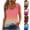 Pink, variant on Tank Tops for Women V Neck Sleeveless T Shirts Gradient Color Print Shirts Dressy Casual Summer Tops Blusas Mujer Basicas