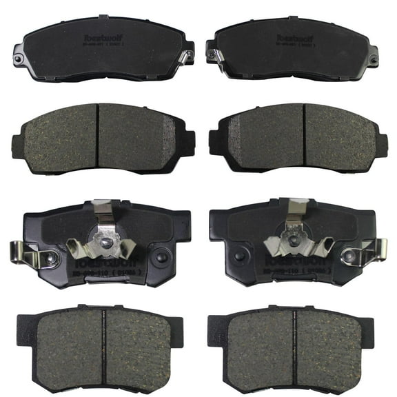 For 2007-2016 Honda CR-V Crosstour Acura RDX Front and Rear Ceramic Brake Pads D1521 D1086