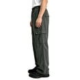 thumbnail image 4 of TXXEOSS Men’s Cargo Pants Straight Fit Vintage Washed Casual Work Trousers with Multi Pockets Elastic Waisted Loose Stretch Workout Joggers, 4 of 5