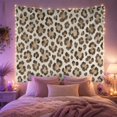 thumbnail image 2 of Leopard Print Spots in Neutral Safari Pattern Cozy Rustic Style for Animal Print Lovers Wildlife Decor Housewarming Gift Tapestry Wall Hanging for Bedroom, Living Room and Dorm, 2 of 7