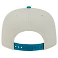 thumbnail image 4 of Men's New Era Stone/Teal Jacksonville Jaguars Athletic Golfer Snapback Hat, 4 of 6