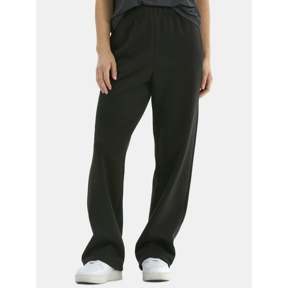 Athletic Works Women's Fleece Pants with Pockets, 30" Inseam, Sizes XS-XXXL
