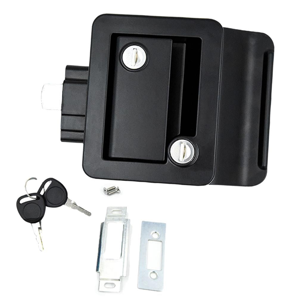 Durable RV Paddle Entry Door Lock Latch with Keys Handle Knob for