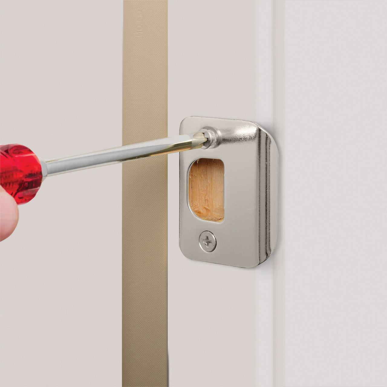 Hyper Tough, Keyed Entry Tulip Style Doorknob Twin pack, Stainless Steel Finish