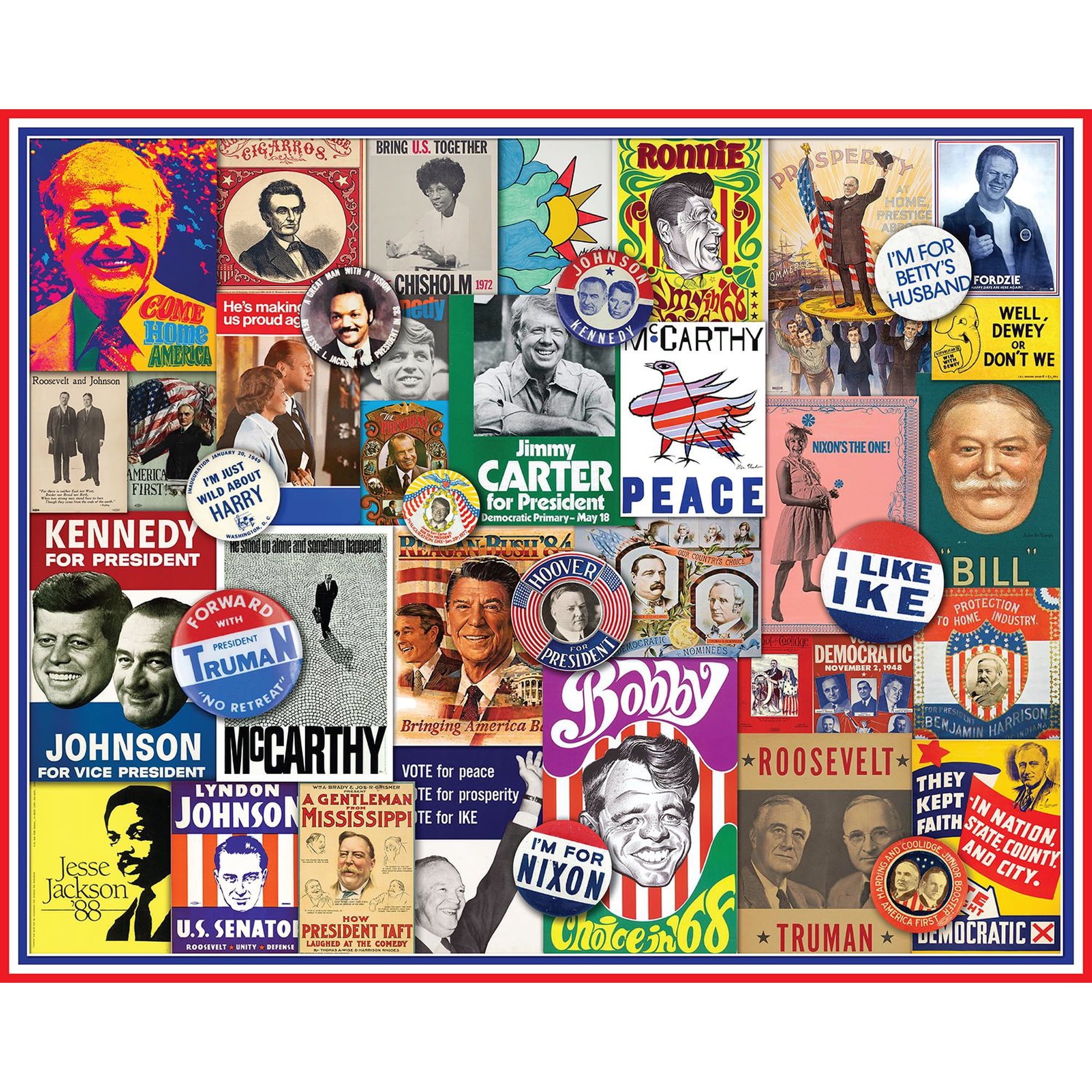 Springbok 1000 Piece Poster Politics Jigsaw Puzzle for Adults