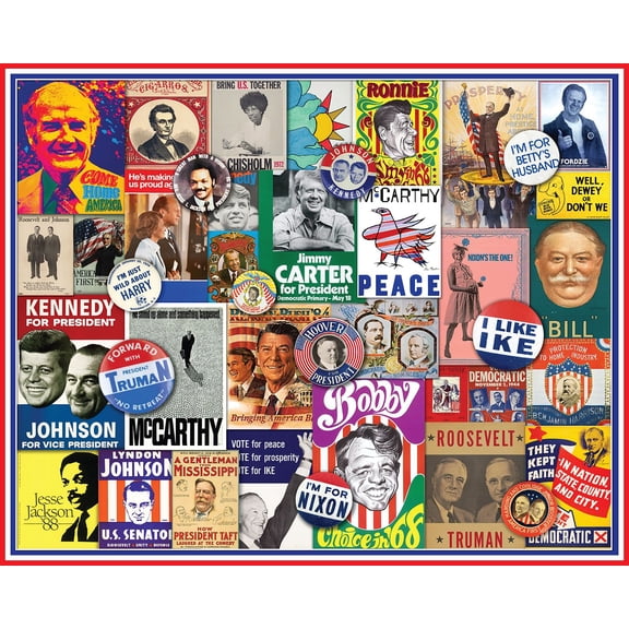 Springbok 1000 Piece Poster Politics Jigsaw Puzzle for Adults