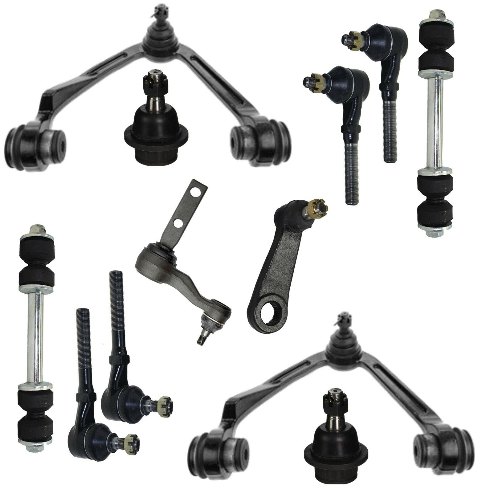 12 Pc Suspension Kit Lower Ball Joints Upper Control Arms with Ball