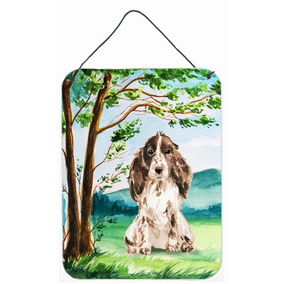 Under the Tree Chocolate Parti Cocker Spaniel Wall or Door Hanging Prints