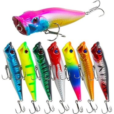 OROOTL Fishing Lures Kit Hard Bait Set Minnow Crankbait Jerkbaits Swimbaits Popper Pencil Artificial Fishing Bait Kit for Bass Trout Walleye Redfish Saltwater Freshwater Fishing Lure