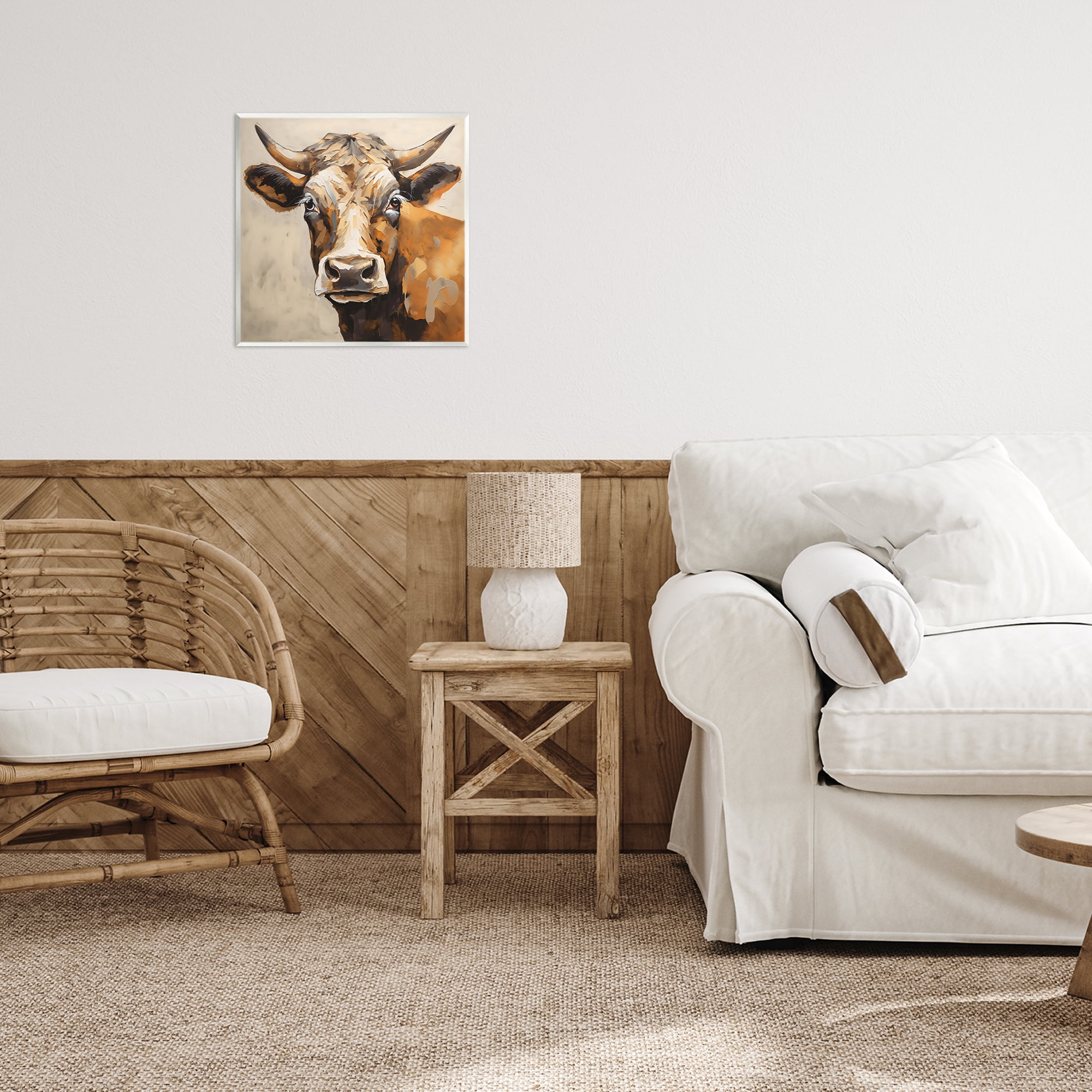 Stupell Industries Beautiful Brown Bovine Wall Plaque Art, design by Creative Studio