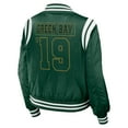 thumbnail image 3 of Women's WEAR by Erin Andrews Green Green Bay Packers Bomber Full-Zip Jacket, 3 of 3