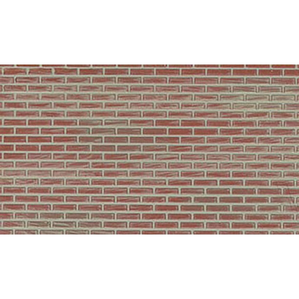 Dollhouse 1/2 Latex Used Brick Sheet