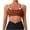 Brown, variant on Women's High Support Padded Sports Bra Wirefree Seamless Shock Absorbing Pullover Busty Activewear Workout Bra