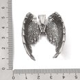 thumbnail image 3 of 304 Stainless Steel Pendants Angel Wings Charm Antique Silver 46x36x14mm Hole: 4x7mm 304 Stainless Steel, 3 of 3