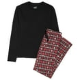 thumbnail image 5 of PEANUTS Mens' Cotton Snoopy Family Matching Pajamas 2-Piece Sets for Christmas with Woodstock Charlie Brown Linus, Gift for him (Red Plaid, L), 5 of 7