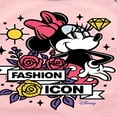 thumbnail image 3 of Disney - Minnie Mouse is a Fashion Icon - Toddler & Youth Girls Raglan Graphic T-Shirt, 3 of 5