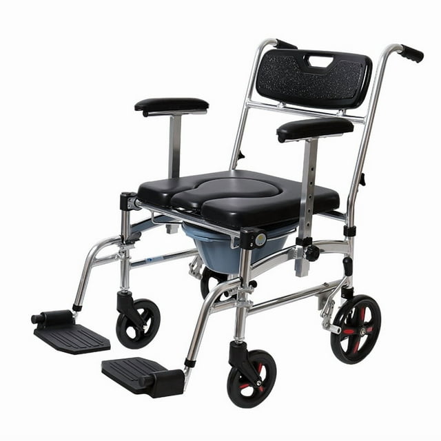Chaise de Douche de Commode, Chaise de Transport, Chaise de Toilette de Chevet