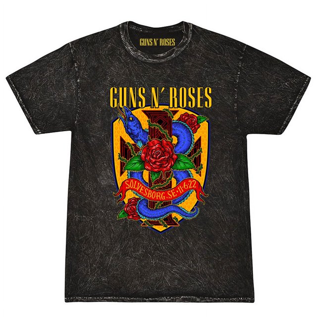 Guns N‘ Roses Nous Sommes de Retour Style Rétro de Rue T-Shirts Imprimés Lavage Mode Féminine Manches Courtes Amples T-Shirts d'Été Femmes