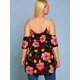 thumbnail image 3 of Blusa de Hombros Al Aire con Estampado Floral de Talla Extra Rosegal Blusas Tallas Grandes, 3 of 5