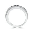 thumbnail image 3 of 1/2ct Treated Black & White Pave Diamond Wedding Stackable Ring, 3 of 3