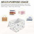 thumbnail image 6 of Iauyy Large Storage Box with Lid - Foldable Home Storage Bins for Clothes Toy Holiday Decor, Crescent-shaped Pattern (42*32*30cm), 6 of 6