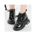 thumbnail image 6 of Gomelly Toddler Ankle Boot Side Zipper Combat Boots Lace Up Short Bootie Waterproof Booties Walking School Black 4C, 6 of 9