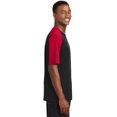 thumbnail image 3 of Sport-Tek PosiCharge Competitor Sleeve Blocked Tee-XS (Black/ True Red), 3 of 6