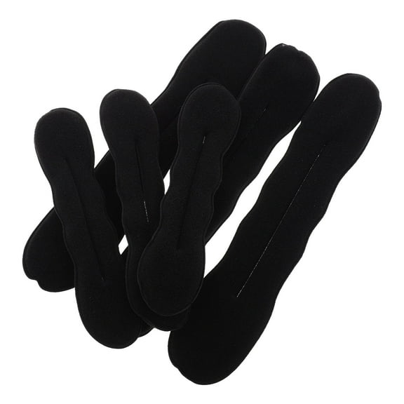 Supvox 6Pcs Black Hair Bun Maker Tool Reusable Sponge Hair Bun Shaper for Daily Use